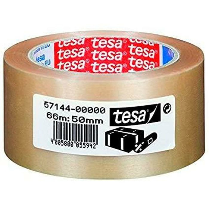 TESA Ruban adhésif Emballage Extra-fort Transparent PVC 50 mm x 66 m (6 Unités)