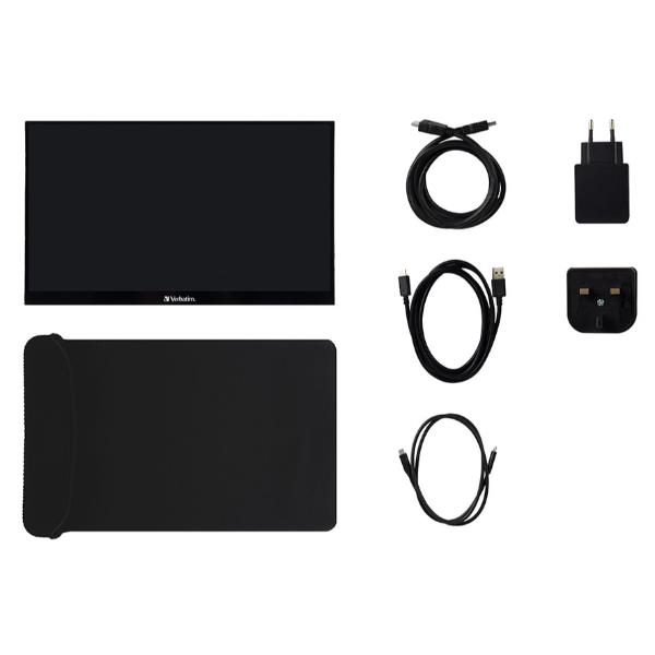 Verbatim Moniteur Tactile Portatif 14" IPS Full HD USB-C HDMI Noir Verbatim Moniteur Tactile Portatif 14" IPS Full HD USB-C HDMI Noir