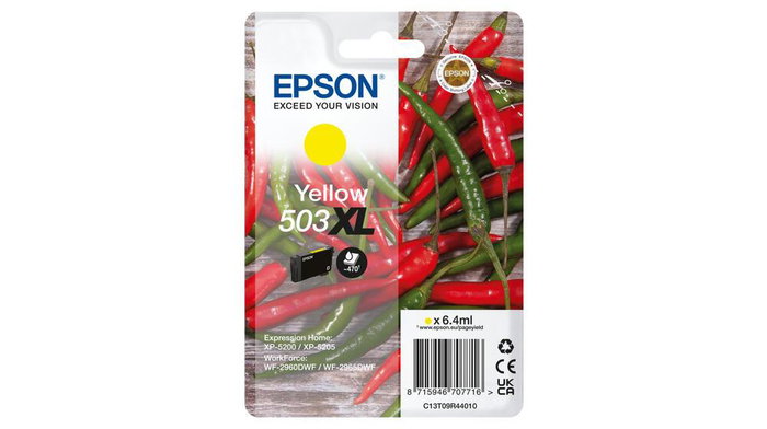Epson 503XL Jaune Piment Cartouche d'encre XL Epson 503XL Jaune Piment Cartouche d'encre XL