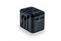 Verbatim Adaptateur de Voyage Universel 12W avec 2 Ports USB-A, UTA-01 - Compatible 180+ Pays, Charge 3 Appareils Simultanément