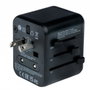 Verbatim UTA-02 Adaptateur de Voyage Universel avec USB-C PD 20W et USB-A QC 3.0, Noir
