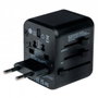 Verbatim UTA-02 Adaptateur de Voyage Universel avec USB-C PD 20W et USB-A QC 3.0, Noir