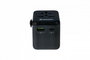 Verbatim Adaptateur de Voyage Universel avec Ports USB-C PD 20W et USB-A QC 3.0 - Charge Rapide 3 en 1 pour Plus de 180 Pays