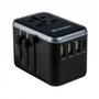 Verbatim UTA-04 Adaptateur de Voyage Universel 61W Chargeur USB-C PD QC 3.0 6 Ports