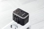 Verbatim UTA-04 Adaptateur de voyage universel 61W - 6 ports (1 USB-C PD 61W, 1 USB-C, 3 USB-A) - Prises EU/UK/US/AUS/CH