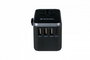 Verbatim UTA-04 Adaptateur de voyage universel 61W - 6 ports (1 USB-C PD 61W, 1 USB-C, 3 USB-A) - Prises EU/UK/US/AUS/CH