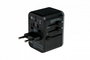 Verbatim UTA-04 Adaptateur de voyage universel 61W - 6 ports (1 USB-C PD 61W, 1 USB-C, 3 USB-A) - Prises EU/UK/US/AUS/CH