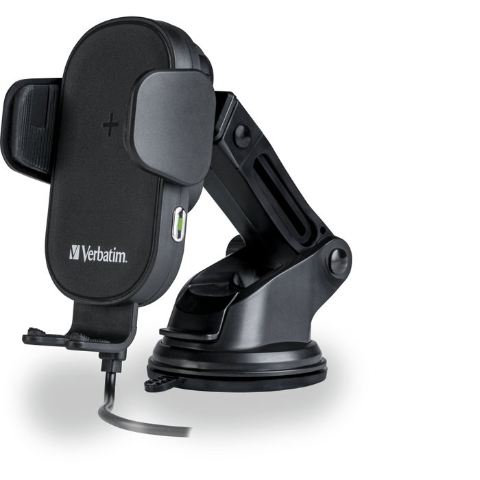 Verbatim FWC-01 Chargeur de voiture sans fil Qi 15W USB-C Noir