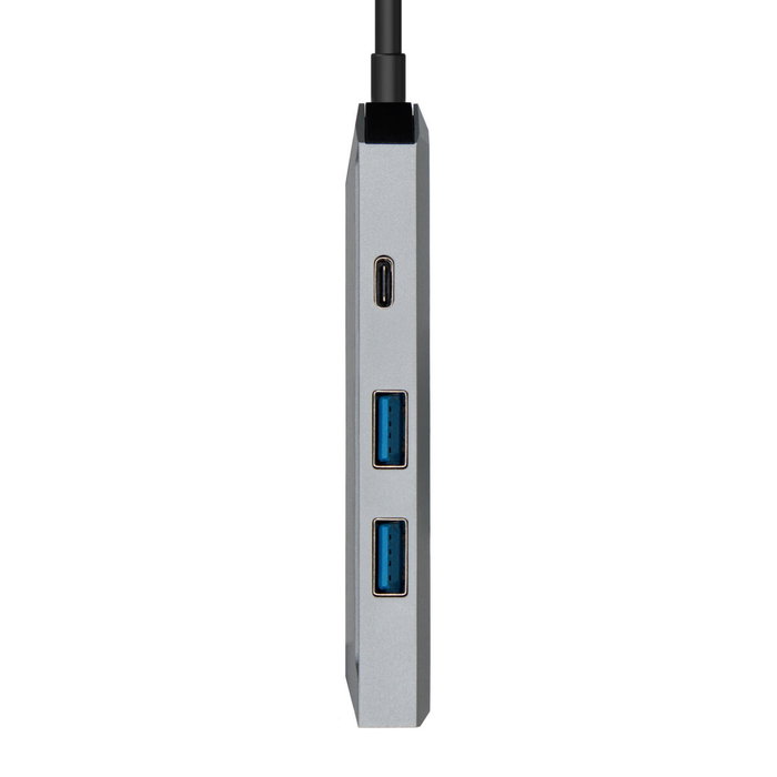 Hub USB-C Aisens ASUC-4P002-GR Gris 100 W