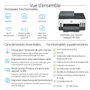 HP Smart Tank 7305 Multifonction couleur Wi-Fi Duplex - Imprimante jet d'encre, scanner, copieur, ADF 35 pages, rechargeable