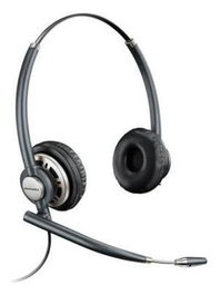 Poly EncorePro HW720 Casque téléphonique avec réduction de bruit binaural et design supra-aural - Compatible VoIP et garantie 3 ans