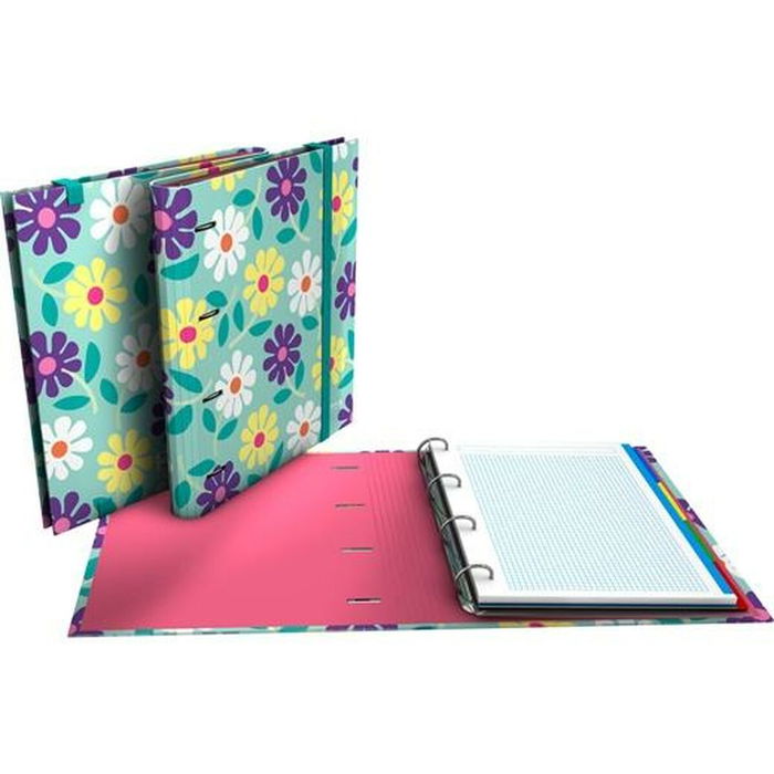 Reliure à anneaux Grafoplas Carpebook Flowers Vert A4 (2 Unités) Reliure à anneaux Grafoplas Carpebook Flowers Vert A4 (2 Unités)