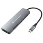 Conceptronic DONN11H - Adaptateur USB-C 6 en 1 HDMI, USB-C PD, USB 3.0, USB 2.0, SD/TF, 4K