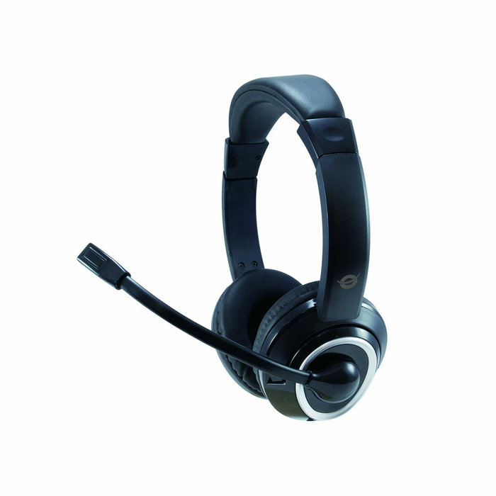 Casque Conceptronic POLONA Blanc Noir Casque Conceptronic POLONA Blanc Noir