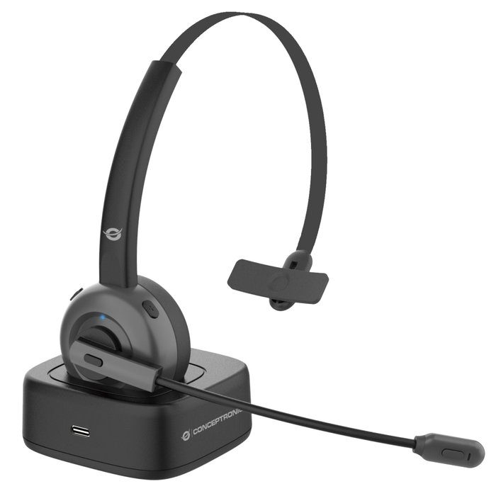 Conceptronic POLONA03BD Casque Bluetooth Mono avec Station de Charge Noir Conceptronic POLONA03BD Casque Bluetooth Mono avec Station de Charge Noir