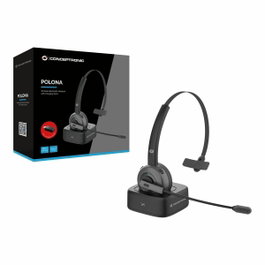 Conceptronic POLONA03BD Casque Bluetooth Mono avec Station de Charge Noir