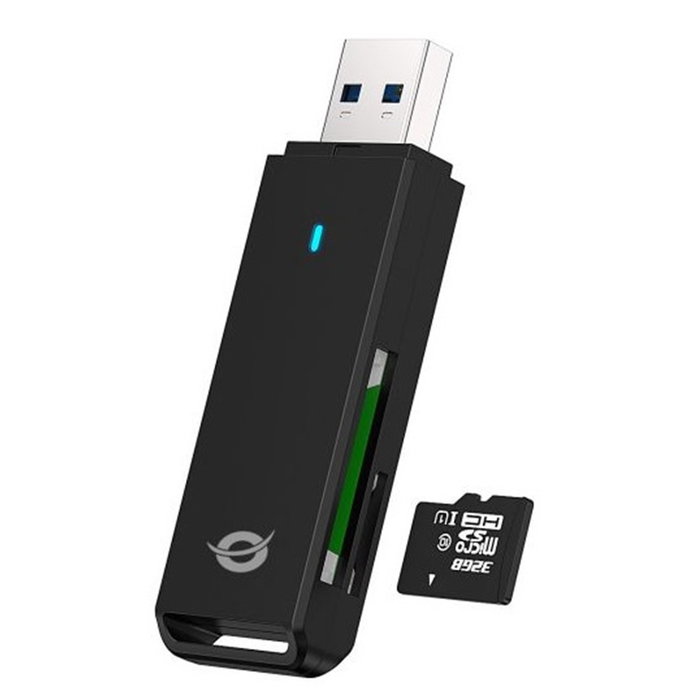 Conceptronic Lecteur de Cartes Externe USB 3.0 - Compatible SD, SDHC, SDXC, Micro SD - Plug & Play Conceptronic Lecteur de Cartes Externe USB 3.0 - Compatible SD, SDHC, SDXC, Micro SD - Plug & Play