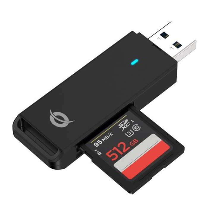Conceptronic Lecteur de Cartes Externe USB 3.0 - Compatible SD, SDHC, SDXC, Micro SD - Plug & Play Conceptronic Lecteur de Cartes Externe USB 3.0 - Compatible SD, SDHC, SDXC, Micro SD - Plug & Play
