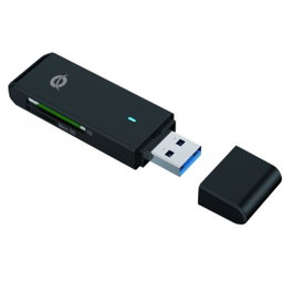 Conceptronic Lecteur de Cartes Externe USB 3.0 - Compatible SD, SDHC, SDXC, Micro SD - Plug & Play