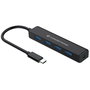 Hub USB Conceptronic CTC4USB3 Noir
