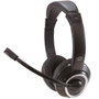Conceptronic Polona02B Casque Gaming Binaural avec Microphone Jack 3.5 mm Noir