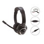 Conceptronic Polona02Ba Casque Stéréo Filaire avec Microphone, Jack 3.5 mm, Noir