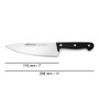 Couteau de cuisine Arcos 17,5 cm Noir