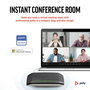 Poly Sync 10 - Haut-parleur de conférence USB avec microphone antibruit, connexion USB-A et USB-C, compatible Zoom et Teams