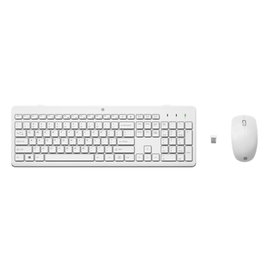 HP Clavier + Souris 230 Wireless Blanc, 2.4 GHz, 1600 dpi, 2xAAA+1xAA, UPC 195908430889