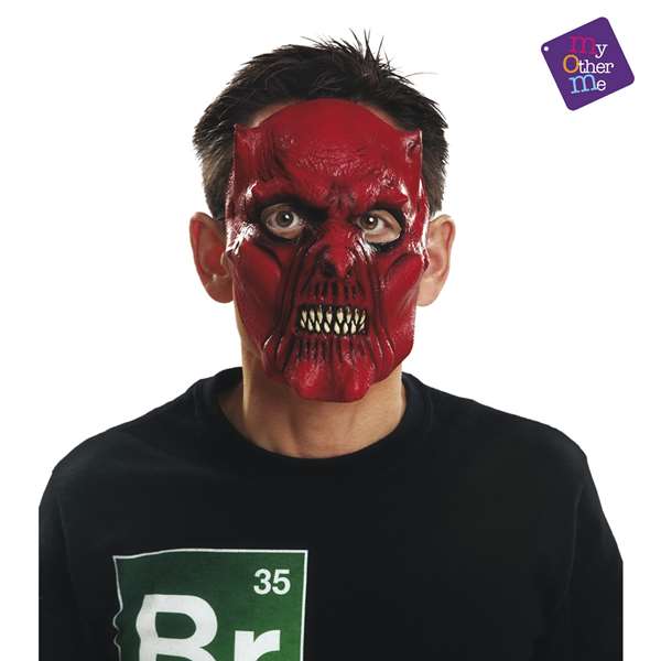 My Other Me - Masque Latex Demi-Diable, Taille Unique