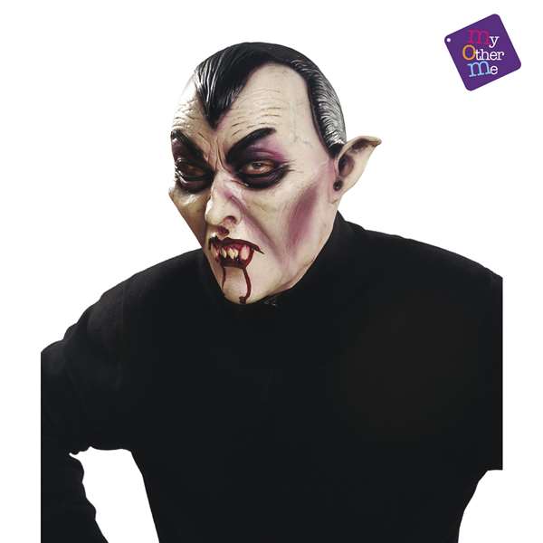 My Other Me Masque Latex Vampire Complet Taille Unique One Size - Déguisement Adulte