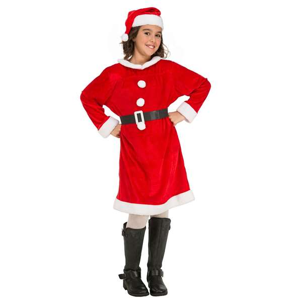 My Other Me Déguisement Mère Noël Costume Fille Taille 10-12 Ans 100% Polyester