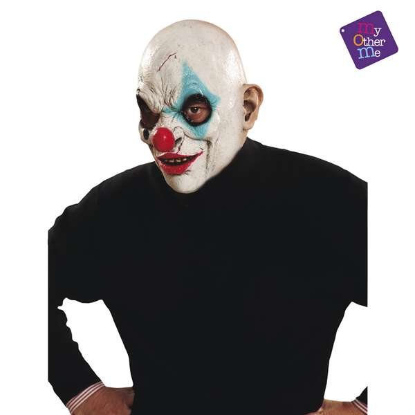 My Other Me Masque latex de clown complet taille unique pour déguisement