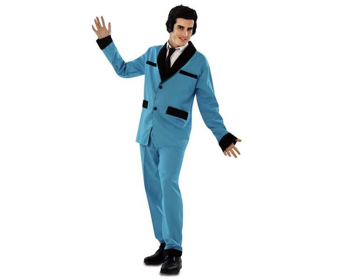 My Other Me - Déguisement Adulte Rockabilly Bleu - Taille S