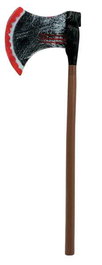 My Other Me Hache sanglante 62 cm pour déguisement ou accessoire, jeu en espagnol, anglais, français, italien, portugais, allemand