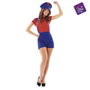 My Other Me Disfraz Red Super Lady - Costume femme adulte Super-héroïne rouge - Taille M-L - 100% Polyester