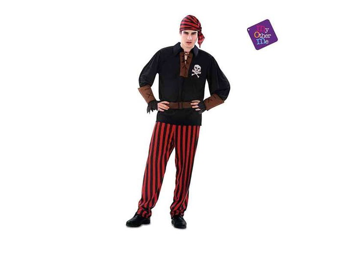 My Other Me Déguisement Pirate avec Bandana Taille M-L My Other Me Déguisement Pirate avec Bandana Taille M-L