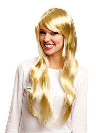 My Other Me Peluca Fashion Rubia 155g - Perruque femme blonde en polyester 100% - Pour enfants dès 4 ans - Produit en langue espagnole