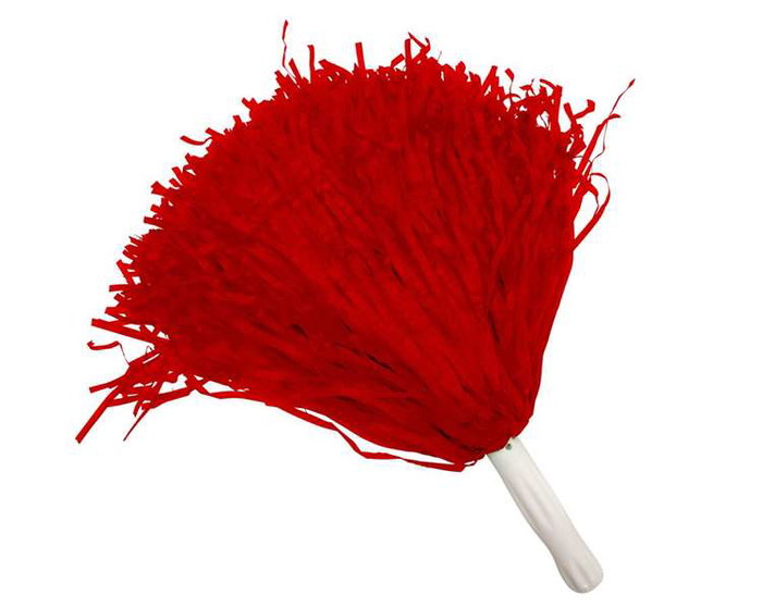 My Other Me - Pompon rouge décoratif (2 unités) - 37 cm - Sans piles - Pour décoration intérieure