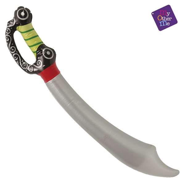 My Other Me - Espada - Épée de pirate gonflable 70 cm - Jouet enfant - Multicolor - Langues : espagnol, anglais, français, italien, portugais, allemand