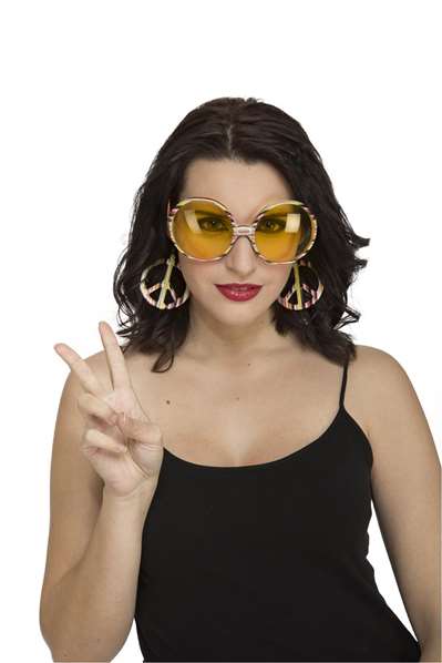My Other Me - Lunettes de style hippie - Taille unique - Matériau PVC - Version multilingue My Other Me - Lunettes de style hippie - Taille unique - Matériau PVC - Version multilingue