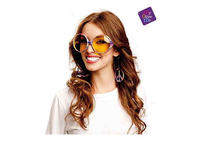 My Other Me - Lunettes de style hippie - Taille unique - Matériau PVC - Version multilingue My Other Me - Lunettes de style hippie - Taille unique - Matériau PVC - Version multilingue