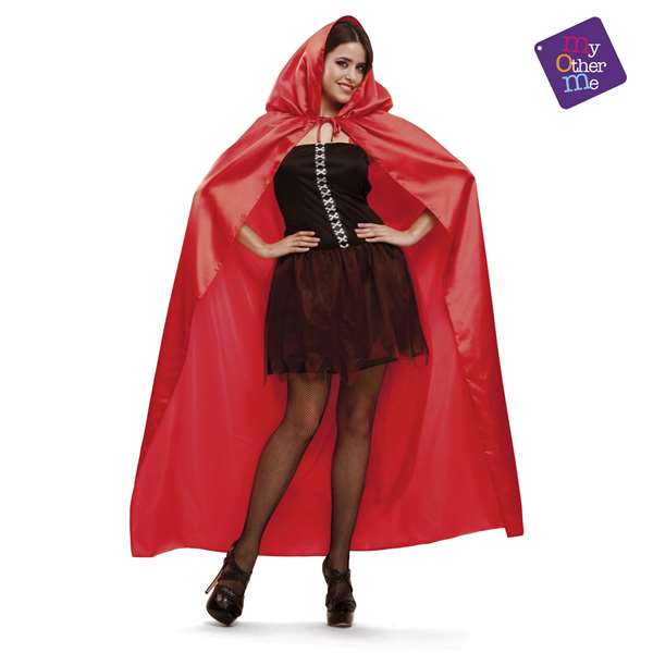 My Other Me Capa roja chica - Déguisement de cape enfant pour adulte, Taille unique, Rouge