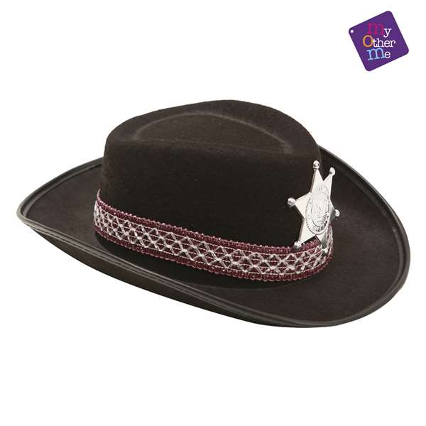 My Other Me Sombrero de Vaquero - Chapeau de Cowboy Noir - 53 cm My Other Me Sombrero de Vaquero - Chapeau de Cowboy Noir - 53 cm