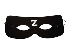 My Other Me Masque du Zorro Taille Unique en PVC Multicolor - Déguisement pour Enfant et Adulte