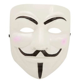 My Other Me Masque Vendetta Taille Unique - Masque en PVC pour déguisement (Espagnol, Anglais, Français, Italien, Portugais, Allemand)