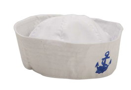 My Other Me Chapeau de Marin Blanc 58 cm - Taille Unisexe - Âge minimum recommandé : 36 mois