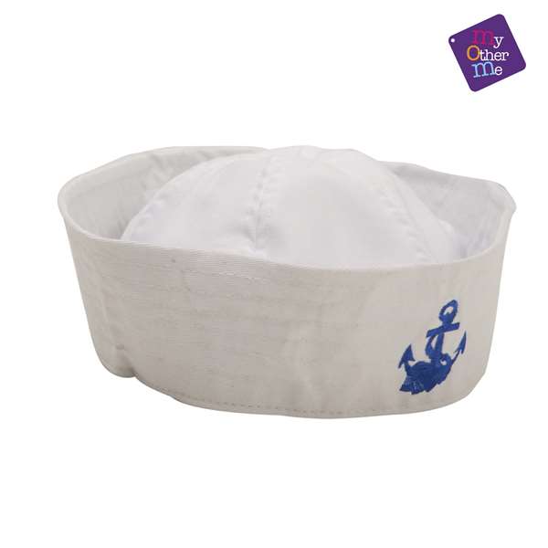 My Other Me Chapeau de Marin Blanc 58 cm - Taille Unisexe - Âge minimum recommandé : 36 mois