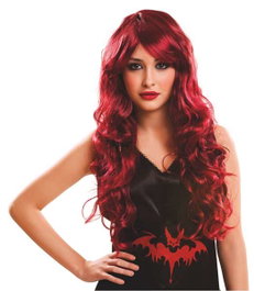 My Other Me Peluca disco fashion 190 g - Perruque Bordeaux, taille M, polyester