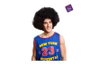 My Other Me Perruque afro XXL 230 g en polyester 100% - Produit en français, anglais, espagnol, italien, portugais, allemand